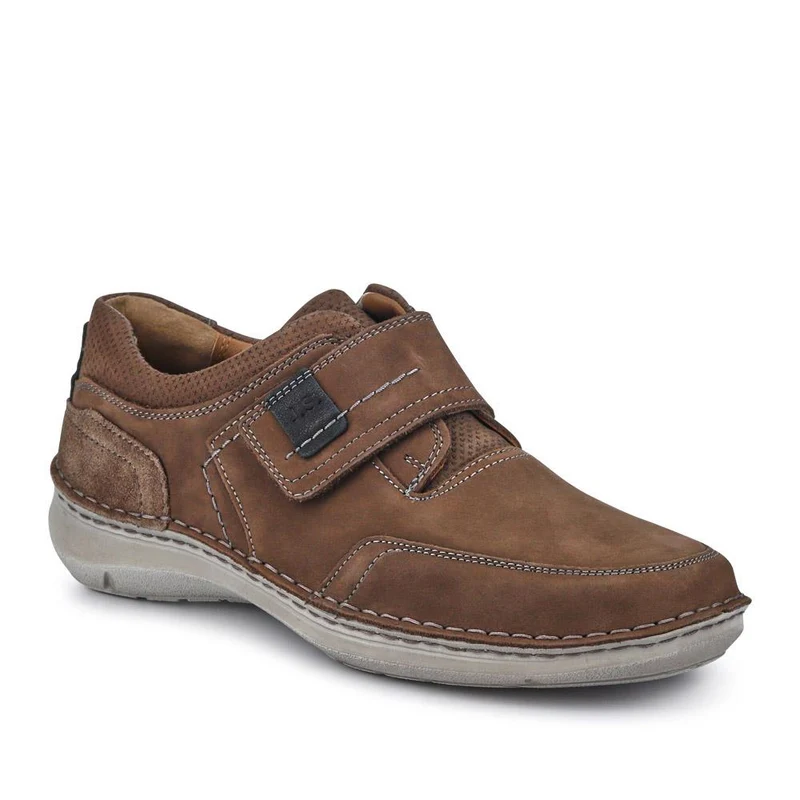 Wide-Fit Leather Touch-Fasten Shoes - JOSEF41507 / 327 047