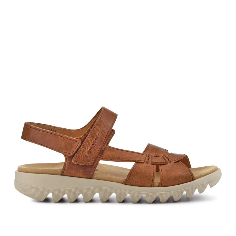Chang Leather Dual Touch Fastening Sandals - GAB41526 / 327 033 - Tan