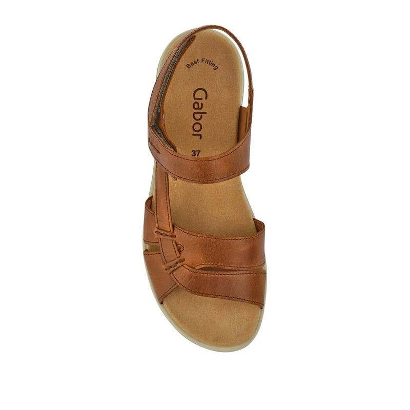 Chang Leather Dual Touch Fastening Sandals - GAB41526 / 327 033 - Tan
