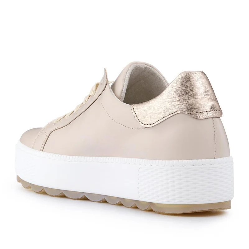 Quench Gabor Leather Platform Trainers - GAB41519 / 327 035 - Cream