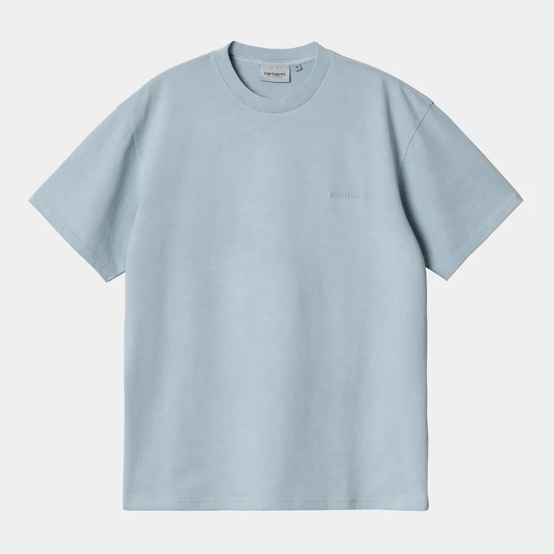 Carhartt WIP Herren-T-Shirt mit Duster-Schriftzug – Misty Sky