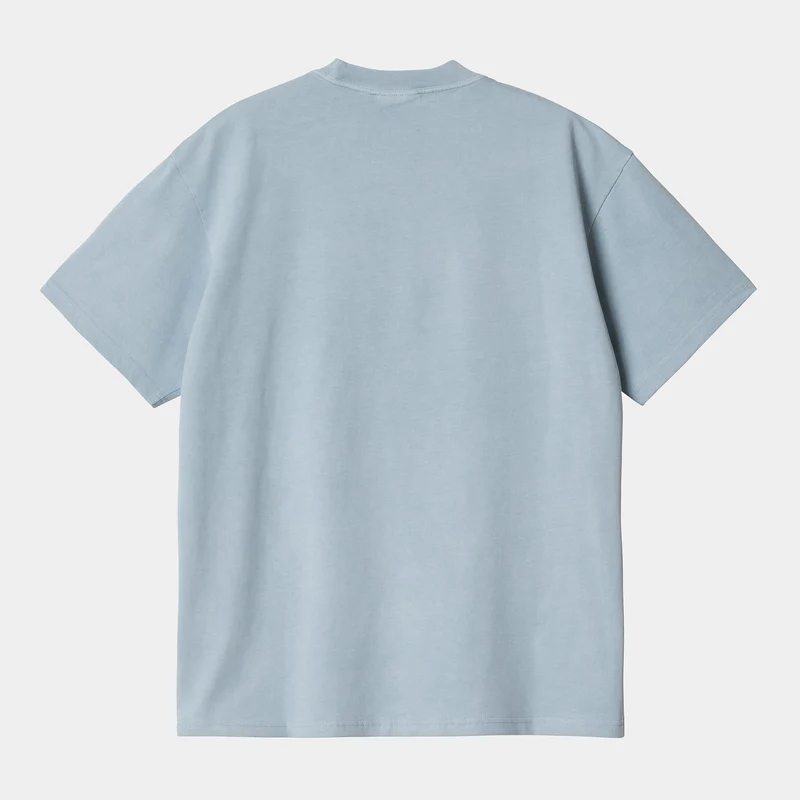 Carhartt WIP Herren-T-Shirt mit Duster-Schriftzug – Misty Sky