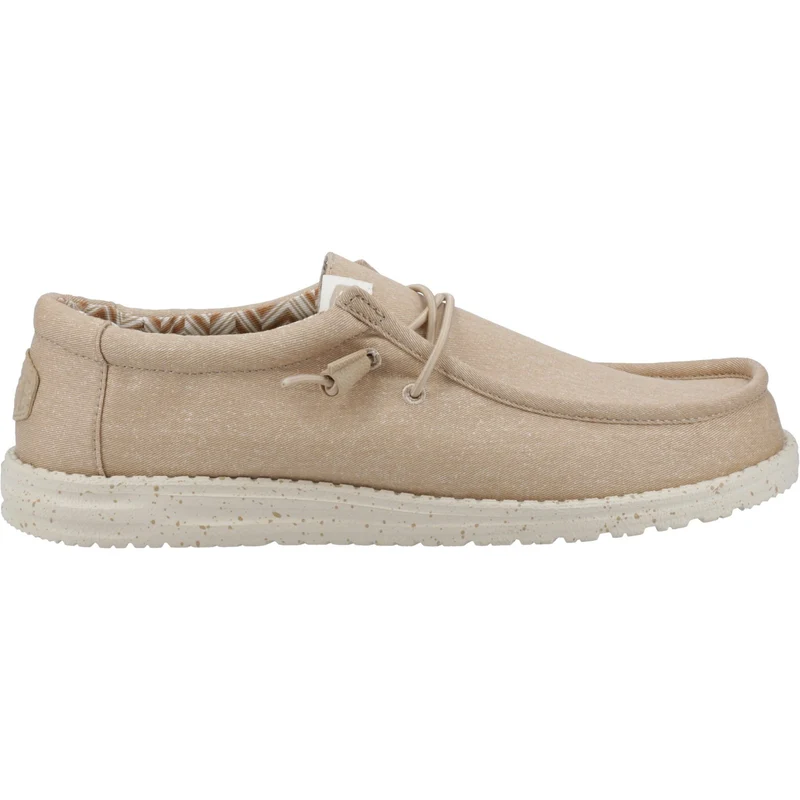 Hey Dude Wally Herren-Canvas-Schuh – Hellbraun