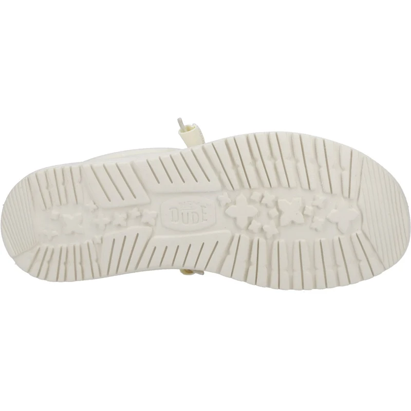Hey Dude Wally Herren-Canvas-Schuh – Off-White