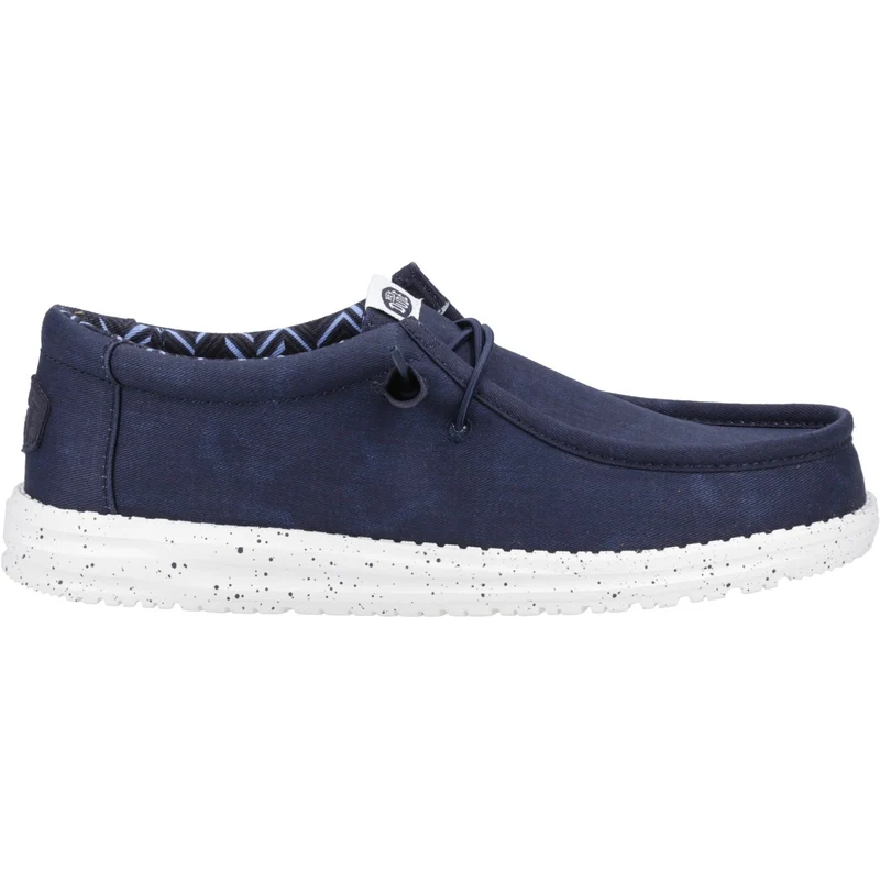 Hey Dude Wally Herren-Canvas-Schuh – Marineblau
