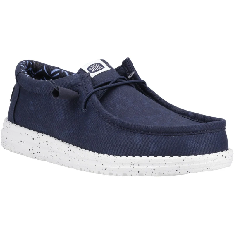Hey Dude Wally Herren-Canvas-Schuh – Marineblau