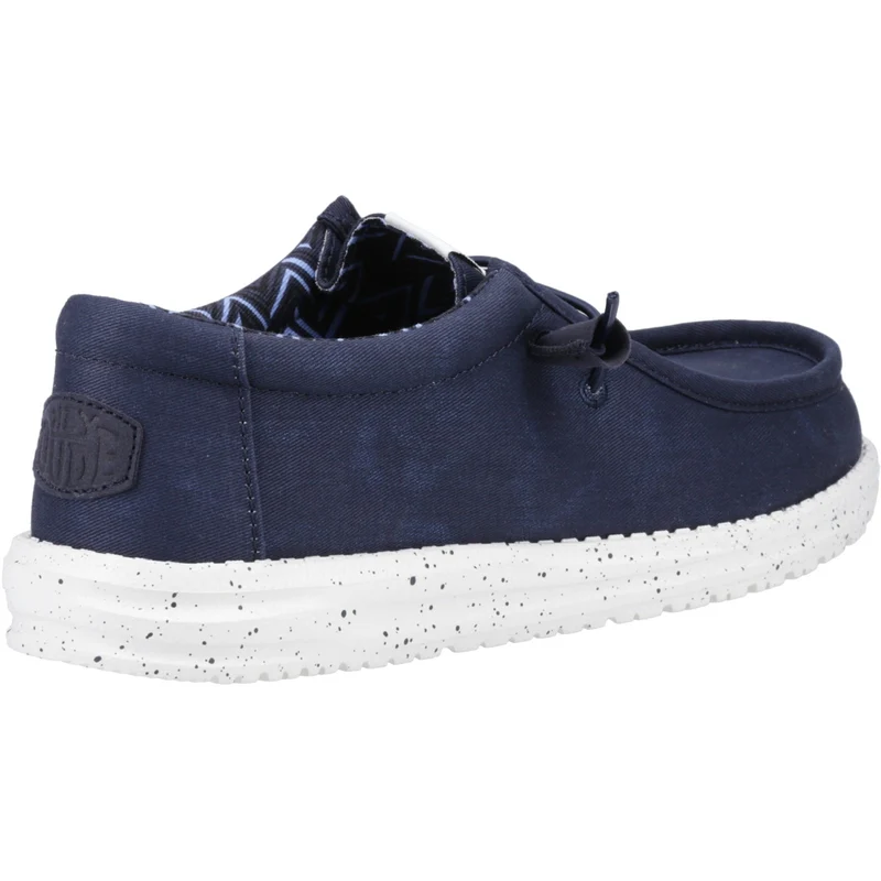 Hey Dude Wally Herren-Canvas-Schuh – Marineblau