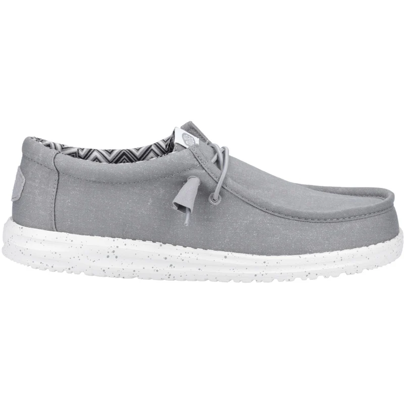 Hey Dude Wally Herren-Canvas-Schuh – Hellgrau