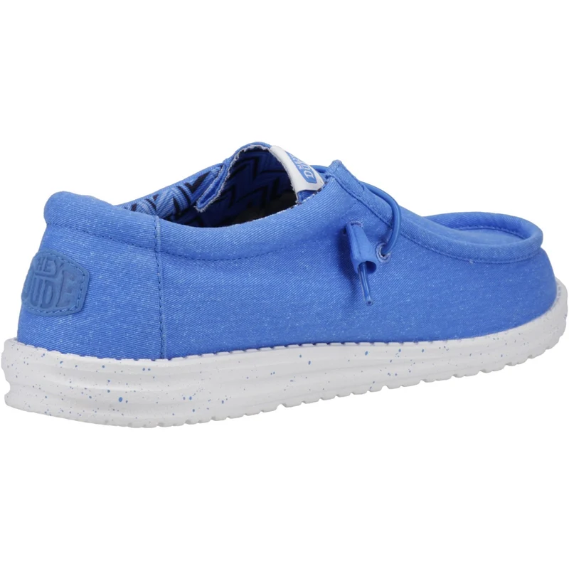 Hey Dude Wally Herren-Canvas-Schuh – Blau