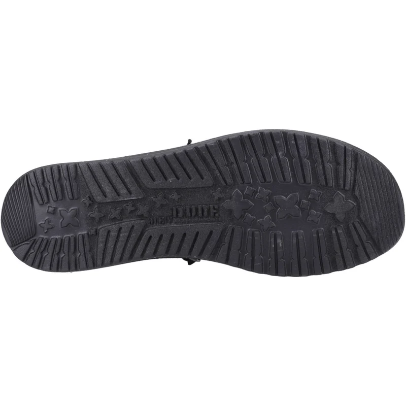 Hey Dude Wally Herren-Canvas-Schuh – Schwarz