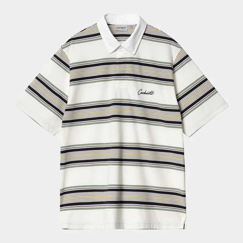 Carhartt WIP Herren Gaines Kurzarm-Rugby-Shirt – Wachs