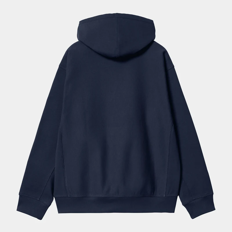 Carhartt WIP Herren American Script Sweatshirt-Hoodie – Air Force Blue