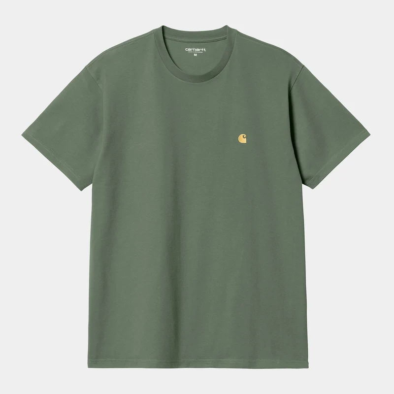 Carhartt WIP Herren Chase Kurzarm-T-Shirt – Entengrün