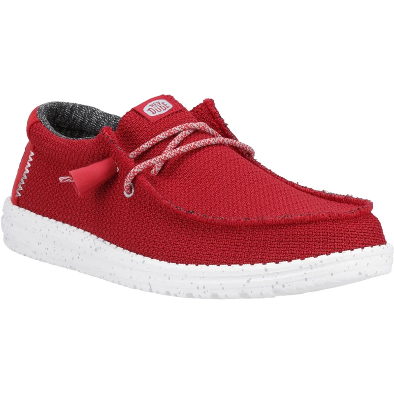 Hey Dude Wally Sport Mesh Herrenschuh – Dunkelrot
