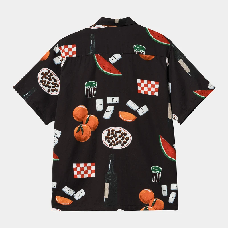 Carhartt WIP Herren-Isis-Maria-Dinner-Hemd – Schwarz