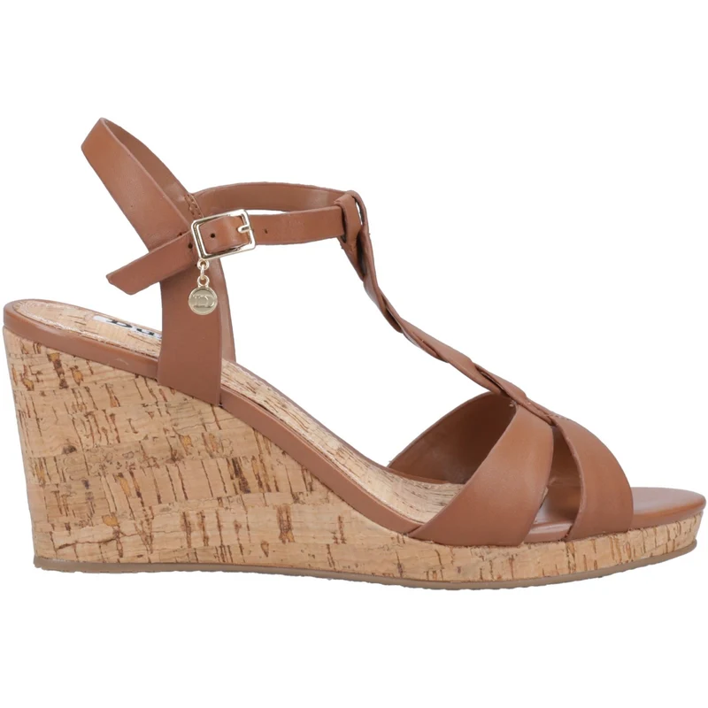 Dune Damen Koala Sandalen Braun