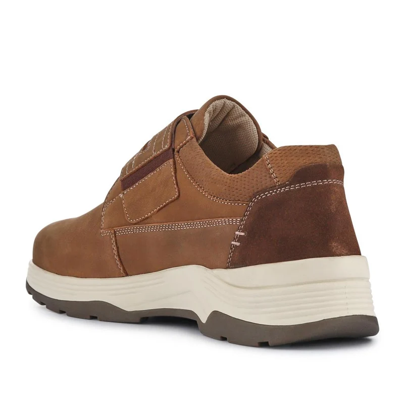 Wide-Fitting Casual Shoes - CALEB / 326 960 - Mocha
