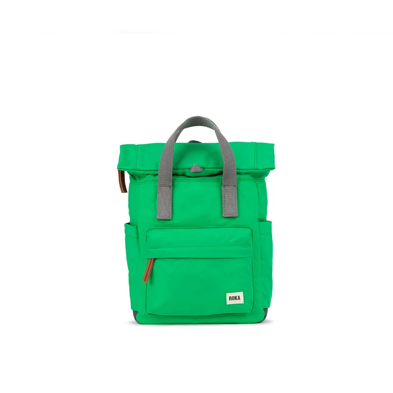 ROKA Canfield B Green Apple Kleine Tasche aus recyceltem Nylon