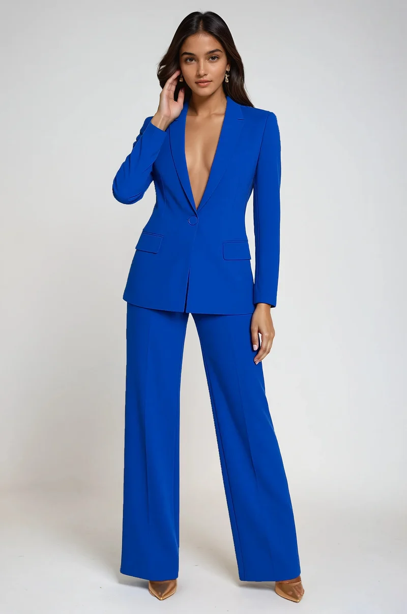 Damen Slim Fit Blazer Set | Elegante Zweiteiler für Büro und Abend