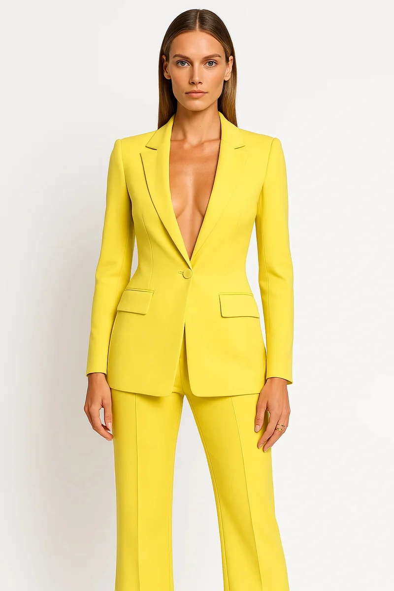 Damen Slim Fit Blazer Set | Elegante Zweiteiler für Büro und Abend