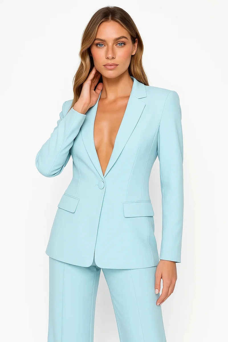 Damen Slim Fit Blazer Set | Elegante Zweiteiler für Büro und Abend