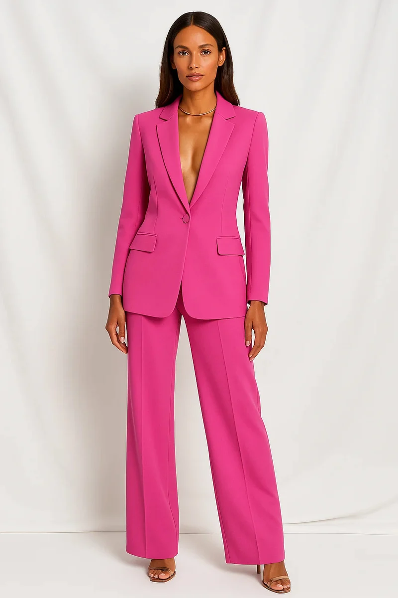 Damen Slim Fit Blazer Set | Elegante Zweiteiler für Büro und Abend