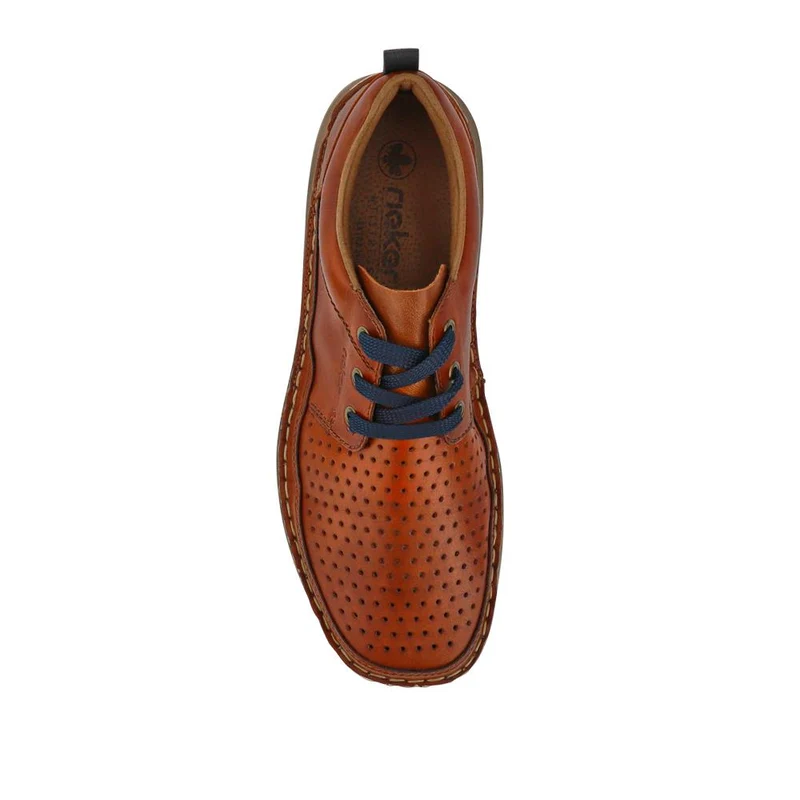 Wide-Fit Leather Slip-On Shoes - RKR41529 / 326 936 - Tan