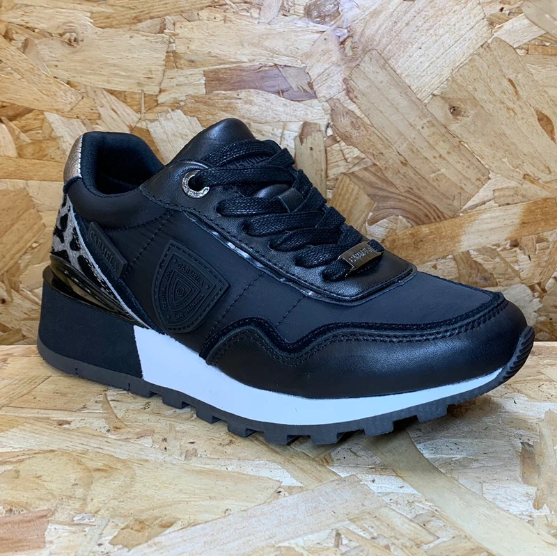Carmela Mode-Sneaker aus Leder für Damen – Schwarz