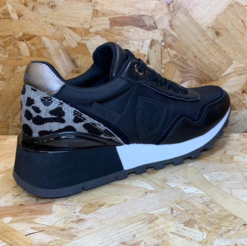 Carmela Mode-Sneaker aus Leder für Damen – Schwarz