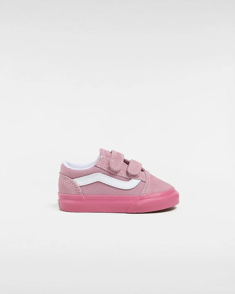 VANS Kleinkinder Old Skool V Glossy Sidewall – Rosa