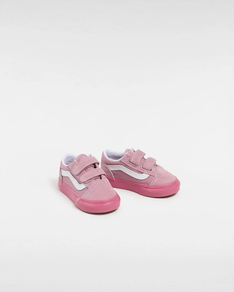 VANS Kleinkinder Old Skool V Glossy Sidewall – Rosa