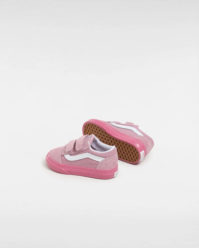 VANS Kleinkinder Old Skool V Glossy Sidewall – Rosa