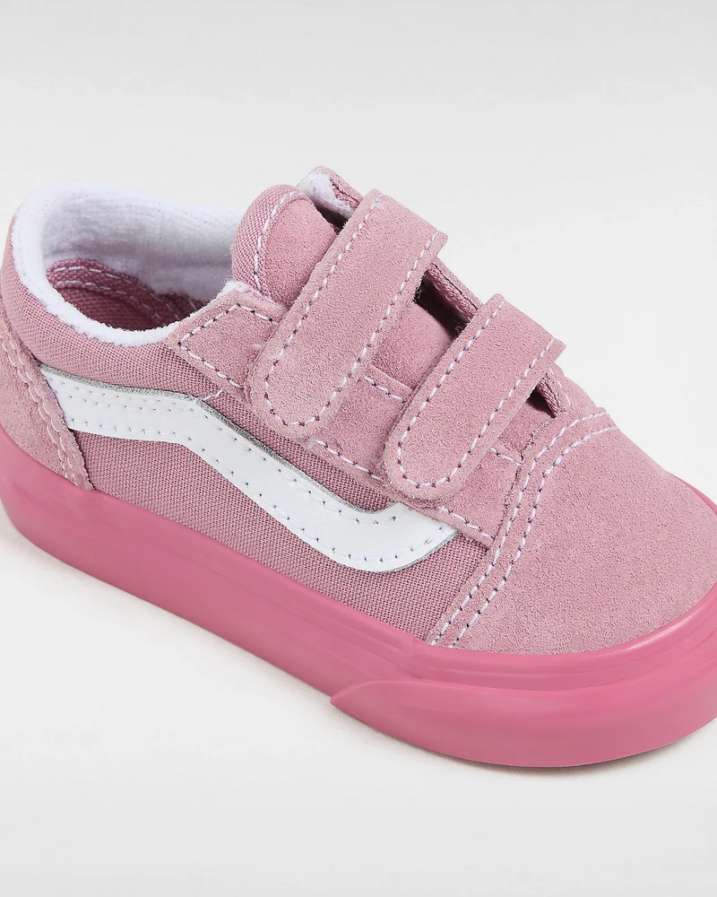 VANS Kleinkinder Old Skool V Glossy Sidewall – Rosa