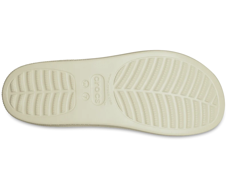 Crocs Klassische Unisex-Plateaurutsche – Knochen