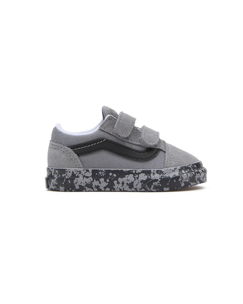 VANS Old Skool V Tie Dye Sidewall-Sneaker für Kleinkinder – Grau