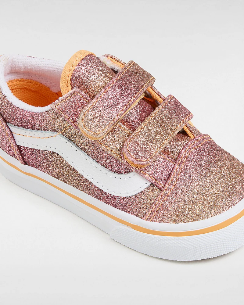 VANS Old Skool V-Turnschuhe für Kleinkinder – Sunrise Glitter