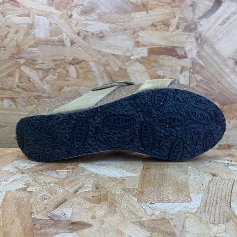 Plakton Damen-Sandale „Alicante Hi“ aus Leder – Hellbraun