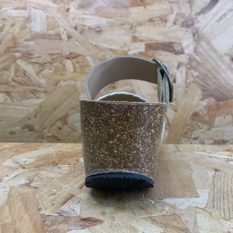 Plakton Damen-Sandale „Alicante Hi“ aus Jute-Leder – Grün