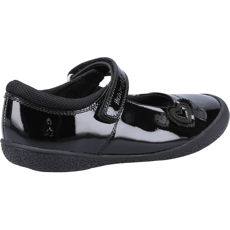 Hush Puppies Rosanna Lack-Schulschuhe für Mädchen – Schwarz