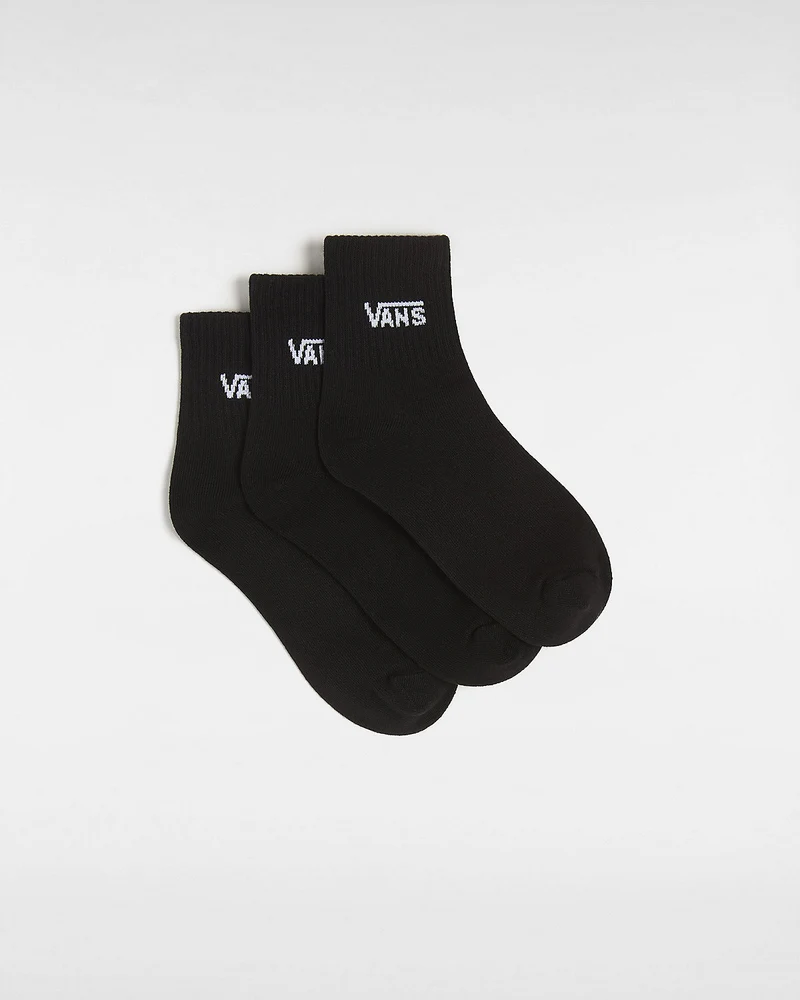 VANS Damen-Half-Crew-Socken (3 Paar) – Schwarz