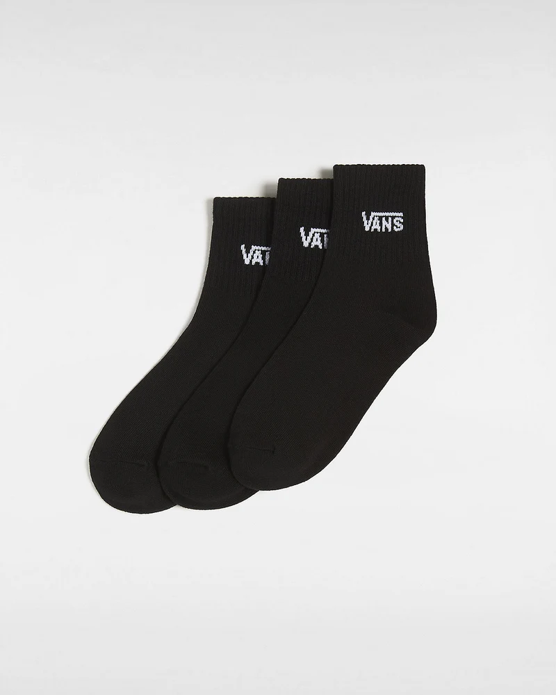 VANS Damen-Half-Crew-Socken (3 Paar) – Schwarz