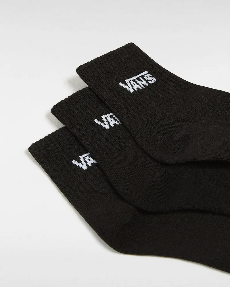 VANS Damen-Half-Crew-Socken (3 Paar) – Schwarz