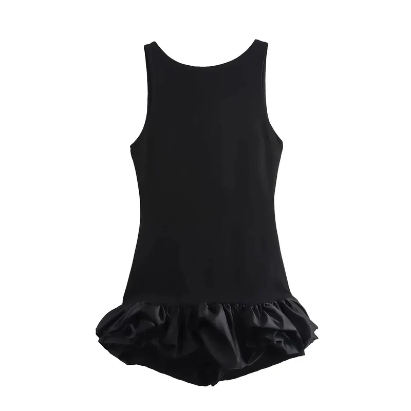 Damen Kurzkleid mit Rüschen und rückenfrei | Sommerkleid