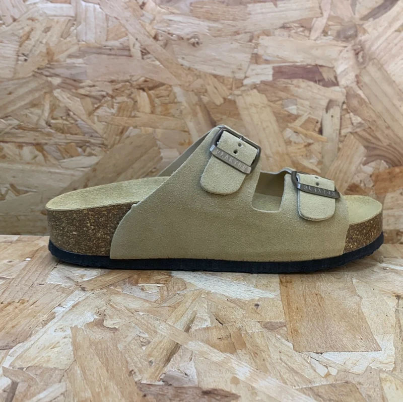 Plakton Damen Malaga Mid Ledersandale – Hellbraun