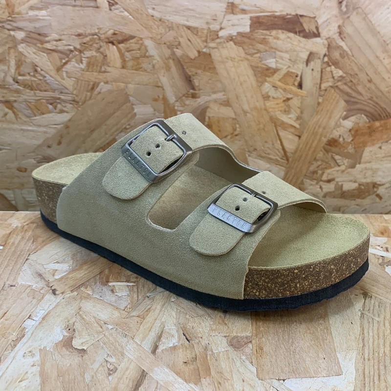 Plakton Damen Malaga Mid Ledersandale – Hellbraun
