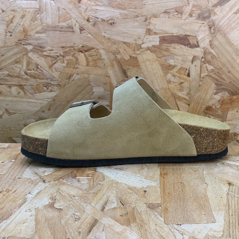Plakton Damen Malaga Mid Ledersandale – Hellbraun