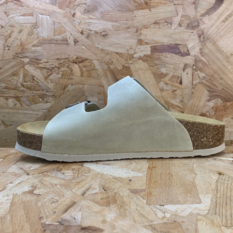 Plakton Damen Malaga Mid Ledersandale – Leinen