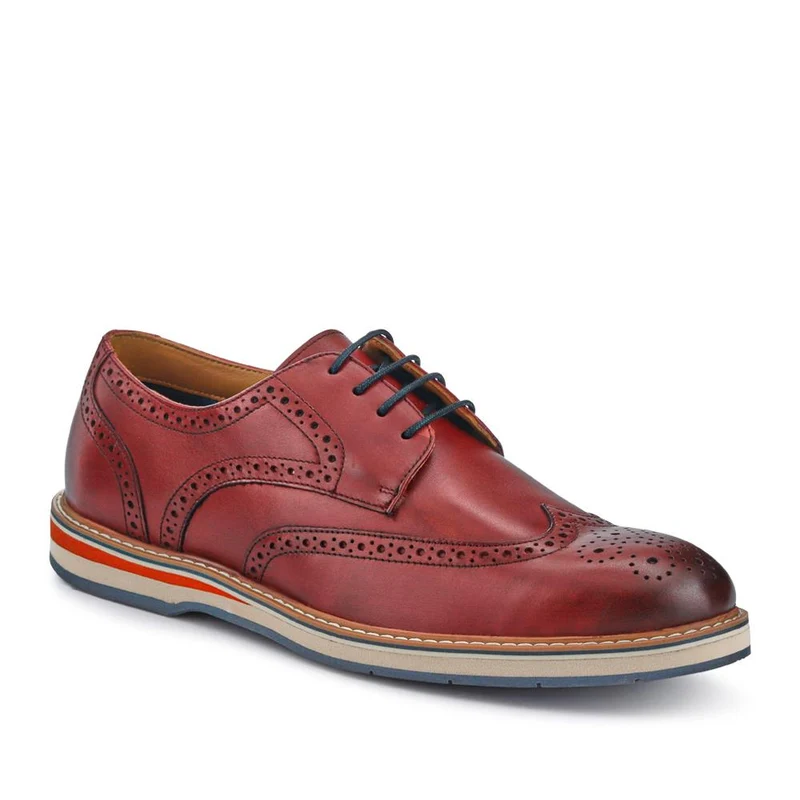 Smart Leather Lace-Up Shoes - PERFO41001 / 327 385