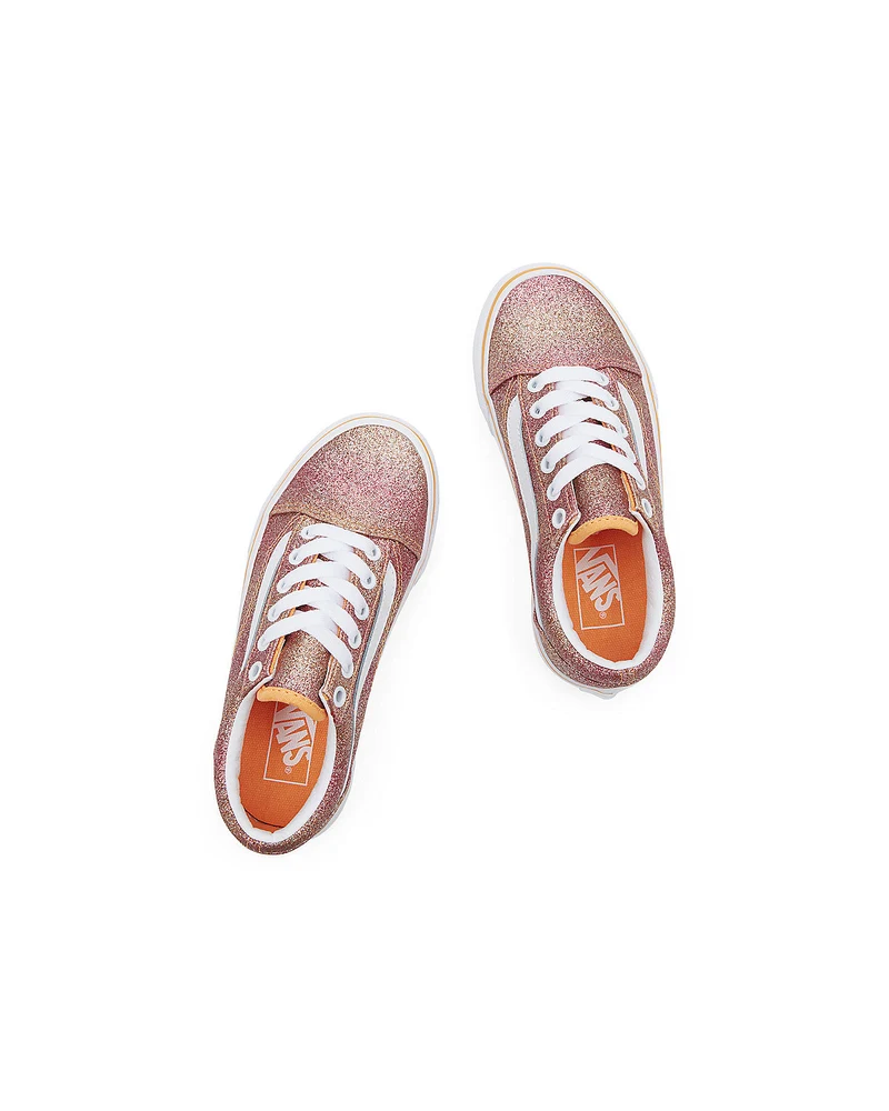 VANS Old Skool Sunrise Glitter-Sneaker für Kinder – Mehrfarbig