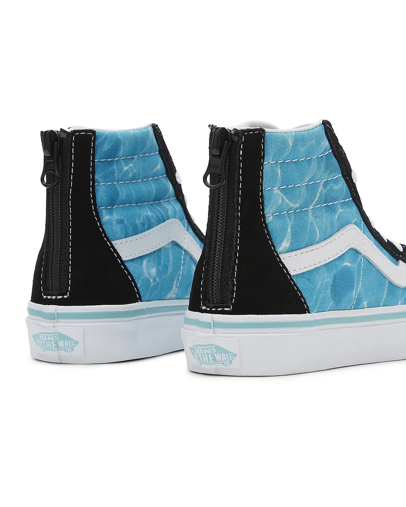 VANS Sk8-Hi Zip Into The Blue-Turnschuhe für Kinder – Blau